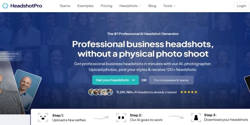 creer ia photo profil gratuite etape headshot pro