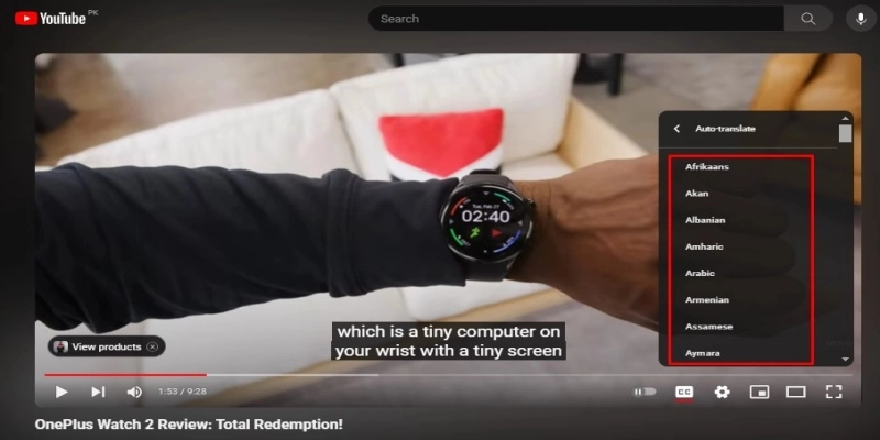 comment traduire une video youtube avec la fonction de traduction automatique de youtube etape 3