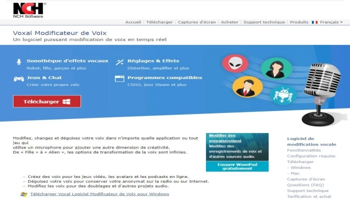modificateur de voix ia en ligne voxal voice changer