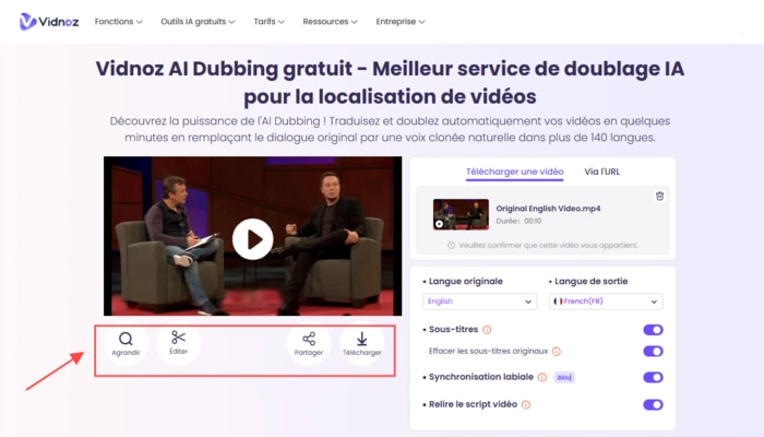 Vidnoz doublage video etape quatre