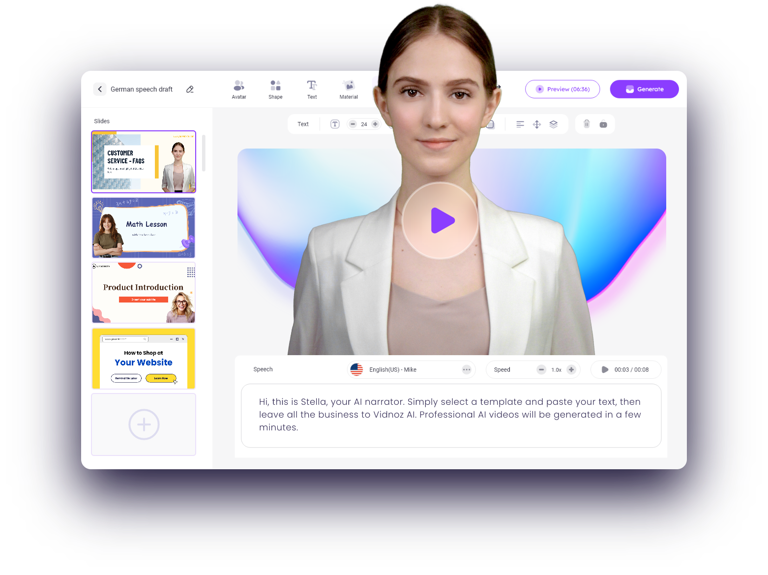 Générateur de vidéos AI gratuit