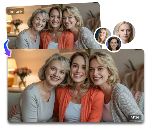 Fonctionnalité 3 - Multiple Face Swap gratuit